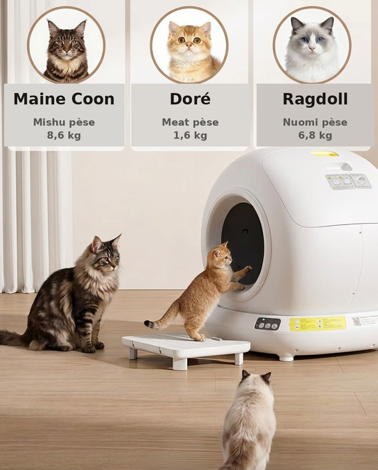 Câlin Félin – Bac à Litière Autonettoyant Intelligent 78L